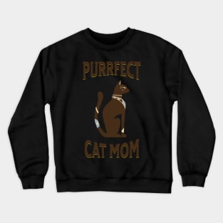 Purrfect Cat Mom Crewneck Sweatshirt